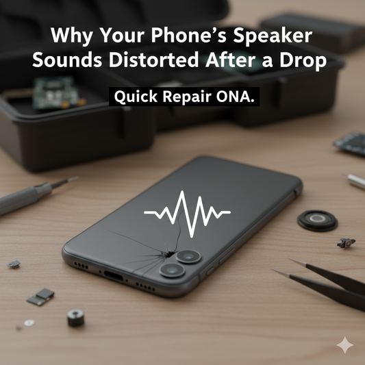 Why Your Phone’s Speaker Sounds Distorted After a Drop | Quick Repair ONA.
